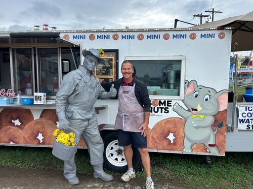 Do Some Donuts - kicking it at Delaware County Fair! C’mon by. 